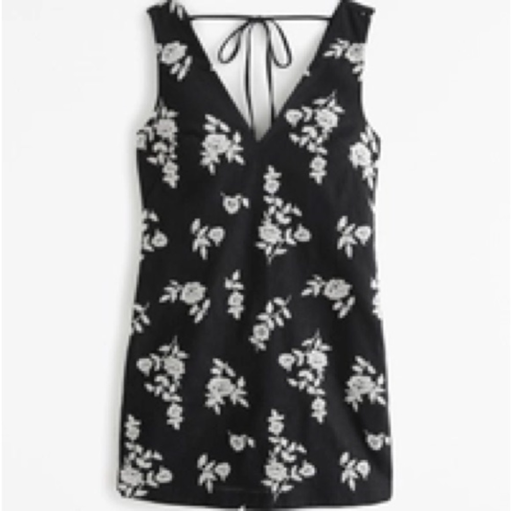 Abercrombie & Fitch Black Floral Mini Dress